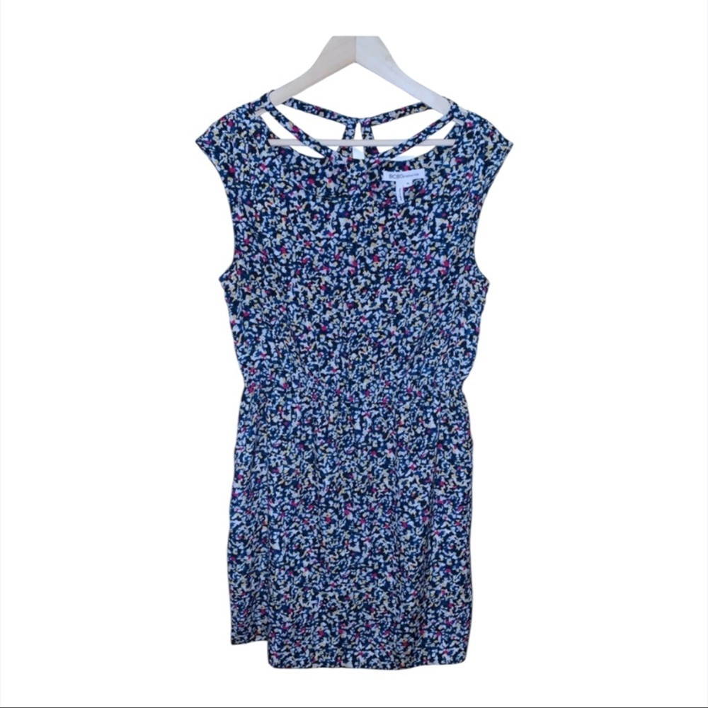 EUC BCBGeneration Blue Multi-Color Mini Dress